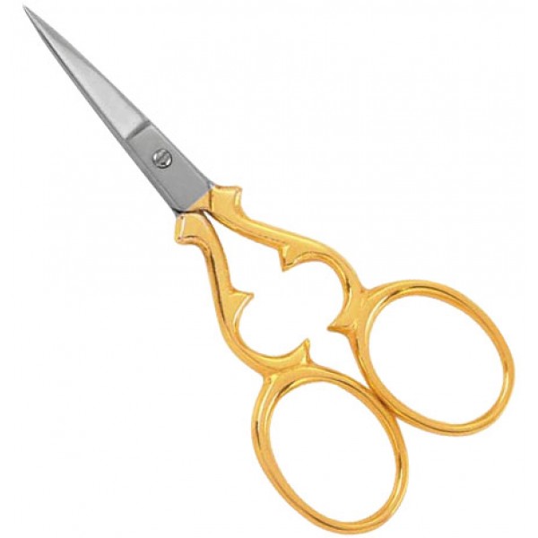 Slik / Linen Half Gold Scissors
